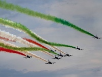 Talianska akrobatická formácia Frecce tricolori