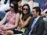 Pippa Middleton v zámorí zavítala na US Open, kde jej spoločnosť robil Spencer Vergosen.