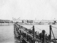 Most vytvorený pomocou lodí, 1917-1919.