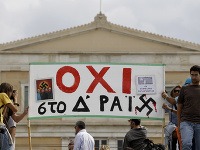 Protesty proti kancelárke Merkelovej v gréckych Aténach