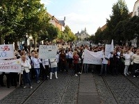 Takto protestovali sestry a ošetrovatelia v Košiciach Takto protestovali sestry a ošetrovatelia v Košiciach
