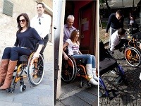 Andrea Pálffy-Belányiová a Miriam Kalisová si vyskúšali, aké to je pohybovať sa na invalidných vozíkoch. Ján Mečiar si pri tom vyrobil menší trapas - spadol z neho. 