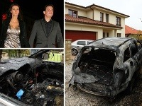 Auto manželky Dana Dangla zhorelo do tla. 