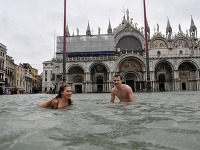 Masívne záplavy v Taliansku (Benátky)