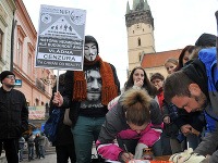 Protesty v Prešove pri príležitosti osláv výročia Nežnej revolúcie