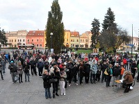 Protesty v Prešove pri príležitosti osláv výročia Nežnej revolúcie