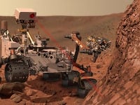 Sonda Curiosity má veľkosť osobného automobilu, šesť kolies a je vybavená napríklad robotickým ramenom, niekoľkými spektrometrami, vŕtačkou, dvoma videokamerami či laserom a ďalšími nástrojmi Sonda Curiosity má veľkosť osobného automobilu, šesť kolies a je vybavená napríklad robotickým ramenom, niekoľkými spektrometrami, vŕtačkou, dvoma videokamerami či laserom a ďalšími nástrojmi