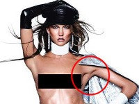 Krásnu modelku Karlie Kloss znetvorili nepodarenou retušou v oblasti podpazušia.