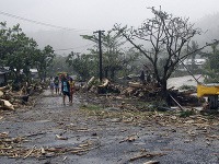 Cyklón Evan na ostrove Samoa