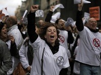 Demonštrácie v Madride proti úsporným opatreniam v zdravotníctve
