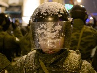 Nepovolený protest v Rusku