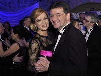 Minister zahraničia Miroslav Lajčák s manželkou Jarmilou Hargašovou. 