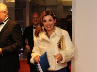 Na odovzdávanie ocenení sa prišla pozrieť aj moderátorka Alena Heribanová. 