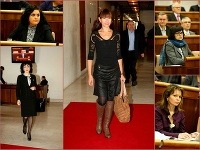 Poslankyne na Deň sv. Valentína prišli do parlamentu ako na pohreb.
