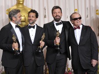 George Clooney, Grant Heslov, Ben Affleck a Jack Nicholson