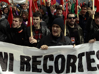 Masívne demonštrácie v Španielsku