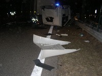 Nočná havária kamiónov na D2.