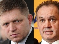 Robert Fico a Andrej Kiska Robert Fico a Andrej Kiska