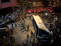 Havária autobusu v Riu de Janeiru