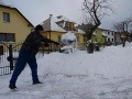 Odhŕňanie snehu v Batizovciach