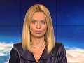 Marianna Ďurianová ako moderátorka spravodajstva. 