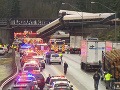 PRÁVE TERAZ Železničné nešťastie v USA: Vlak sa zrútil na diaľnicu
