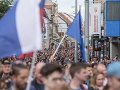 Účastníci zhromaždenia Za slušné Účastníci zhromaždenia Za slušné