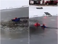 VIDEO Chlapec (11) sa prechádzal na zamrznutej hladine rybníka, hasič opísal napínavú záchranu