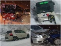 FOTOGALÉRIA Autá, autobusy a kamióny končili mimo ciest, snežné peklo si vypýtalo svoju daň!