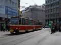 Električkový šok: FOTO Protest fanklubu kotlebovej ĽSNS sa v Bratislave premenil na komédiu