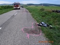 Desivá nehoda neďaleko Skalice: FOTO Motorka vyletela do poľa! Muž skončil s ťažkými zraneniami