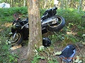 FOTO Dopravná nehoda s fatálnymi následkami: Motorkár (†43) vyletel z cesty, nemal šancu prežiť