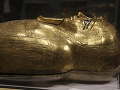 Pozlátený sarkofág patriaci kňazovi Pozlátený sarkofág patriaci kňazovi