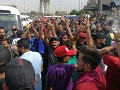 Protesty v Bagdade neutíchajú. Protesty v Bagdade neutíchajú.