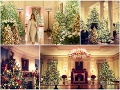 Gýčové Vianoce v Bielom dome: VIDEO Melania ukázala stromčeky s americkými vlajkami