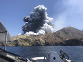 Erupcia sopky White Island Erupcia sopky White Island