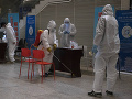 Pracovník v ochrannom odeve Pracovník v ochrannom odeve