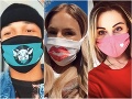 Módne (s)hity z KORONA-karantény: Fashion rúška našich celebrít... Veľká červená pusa, srdiečko aj prasa!