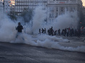 Počas protestov v Grécku Počas protestov v Grécku