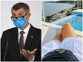 KORONAVÍRUS Babiš a dovolenky: Českému národu vodu káže a víno pije, FOTO z Jadranu