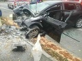 FOTO Tragická nehoda v meste Šaštín-Stráže: Jeden človek zomrel a traja sa zranili