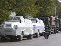 FOTO Mjanmarská polícia zasiahla FOTO Mjanmarská polícia zasiahla