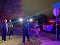 Brífing polície na mieste Brífing polície na mieste