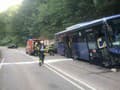 Vážna nehoda pod Strečnom: FOTO Vodič autobusu dostal infarkt! Zasahovali aj leteckí záchranári