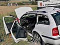 FOTO Polícia zaznamenala dve nehody: Motorkár (†50) narazil do dopravnej značky, zrážku neprežil