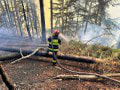 FOTO Požiar v národnom parku České Švajčiarsko sa rozšíril: Turistov musia evakuovať, zasahuje armádny vrtuľník