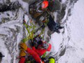 FOTO Pod Zadným Gerlachom uviazla dvojica českých horolezcov: Horskí záchranári sa k nim dostali až dnes