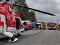 Do nemocnice v Miškovci previezli 13 zranených z nehody autobusu na D2