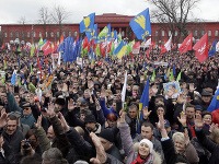Tisíce demonštrovali v Charkove za prepustenie Tymošenkovej