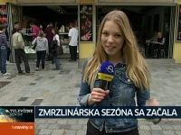 Veronika Ostrihoňová spravila reportáž o zmrzline. 